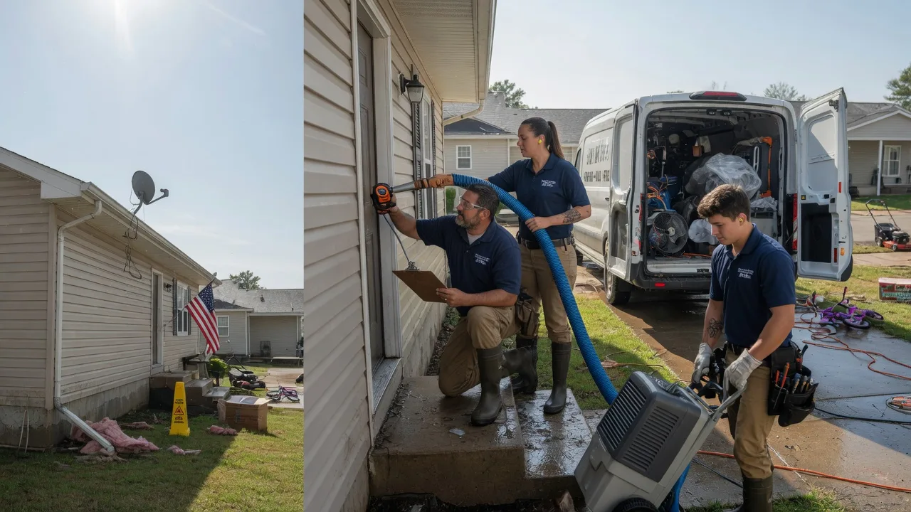 Ceiling Water Damage Restoration in Thornfield, MO near me